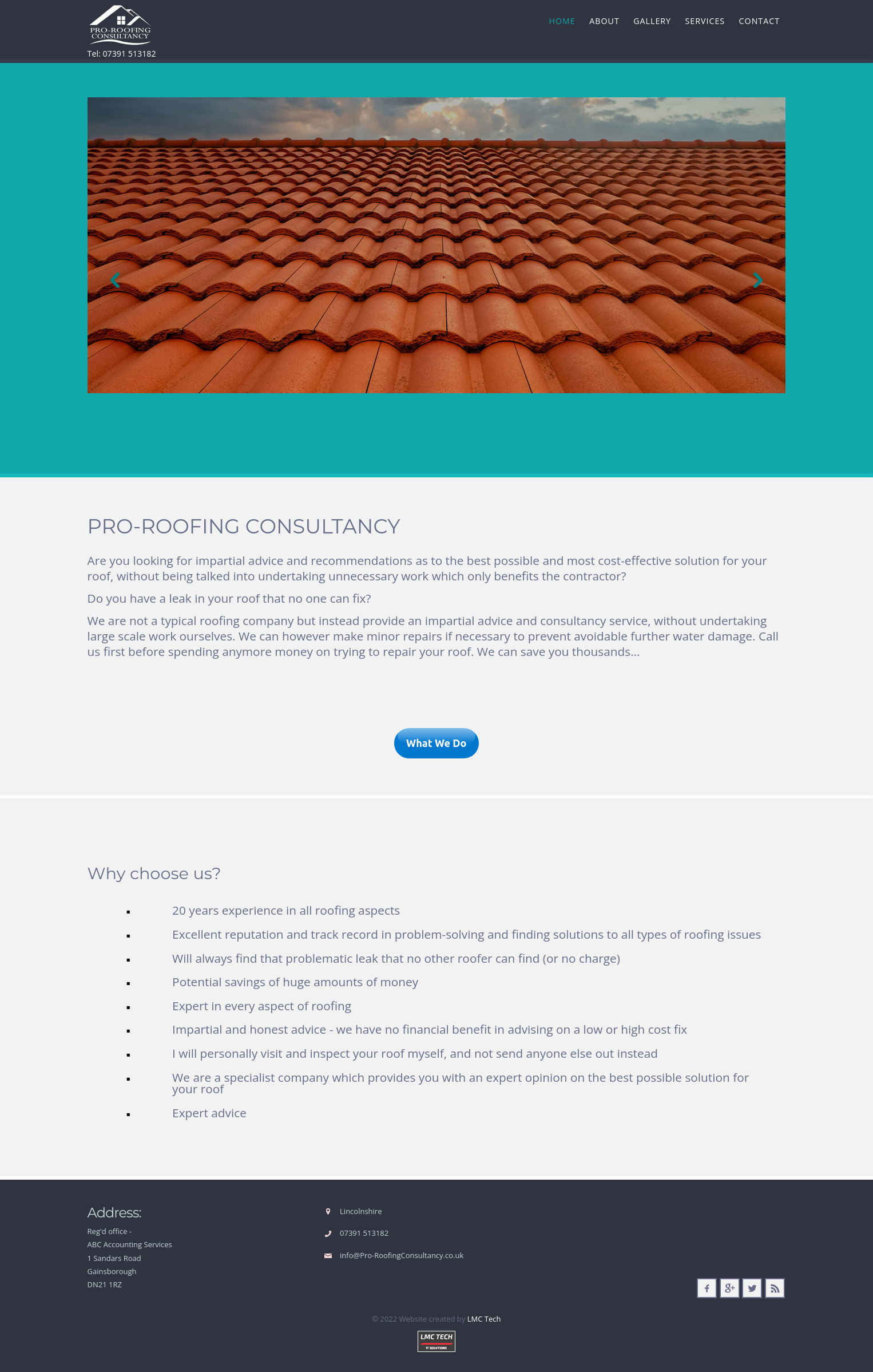 Sample of our work pro-roofingconsultancy.co.uk